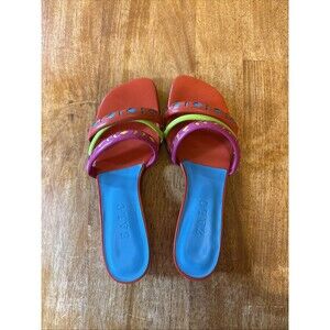 ZALO MULTICOLOR LEATHER STRAPS Sandals Women’s Size 6 M